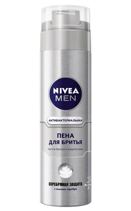NIVEA-Піна для гоління Nivea Men 200 мл Срібний захист з іонами срібла-4005808540181