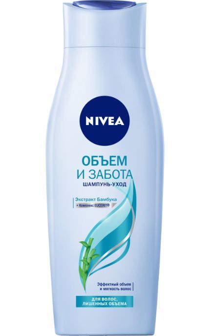 NIVEA-Шампунь Nivea 400 мл Об'єм і турбота для волосся, позбавлених об'єму з екстрактом бамбука-4005808675609