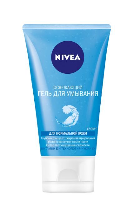 NIVEA-Гель Nivea 150 мл для умывания и очищения освежающий для нормальной кожи-4005808811519