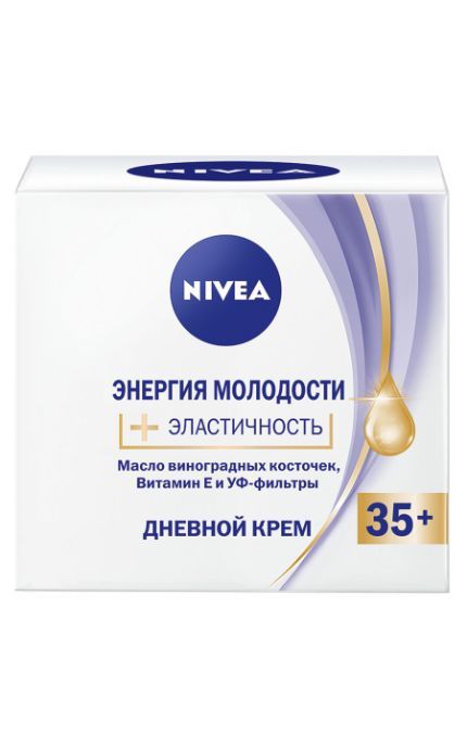 NIVEA-Крем для лица Nivea 50 мл Энергия молодости + эластичность 35+ дневной антивозрастной против морщин-4005900450876