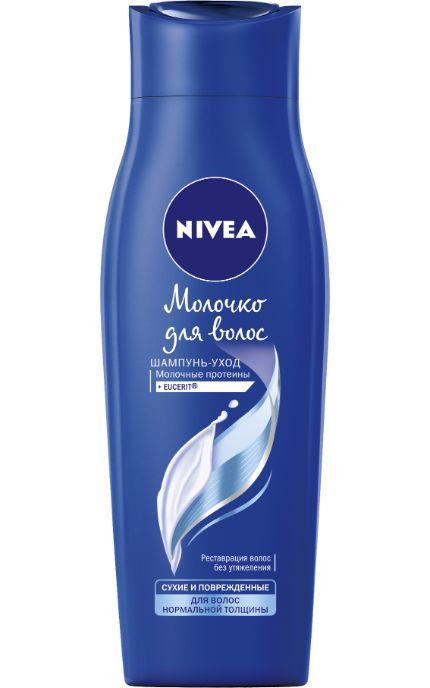 NIVEA-Шампунь Nivea 250 мл Молочко для волосся для сухого і пошкодженого волосся нормальної товщини-4005900390745