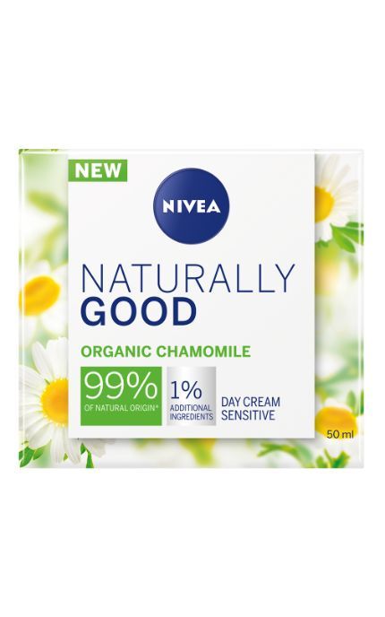 NIVEA-Денний крем NIVEA 50 мл Naturally Good для чутливої шкіри обличчя-4005900701060