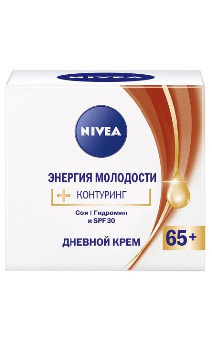 NIVEA-Крем для лица Nivea 50 мл Энергия Молодости 65+ дневной антивозрастной против морщин-4005900698490