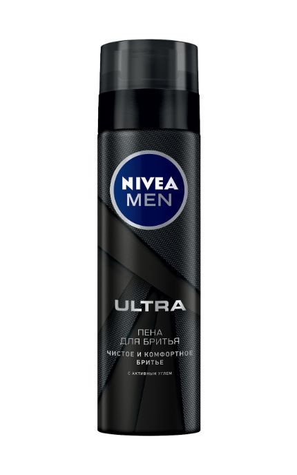 Пена для бритья Nivea Men Ultra с активным углем 200 мл