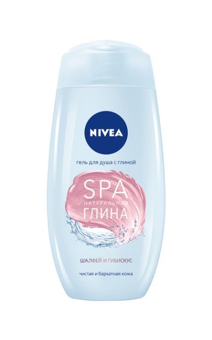 NIVEA-Гель для душа Nivea 250 мл SPA натуральна глина: Шавлія і гібіскус-4005900593832