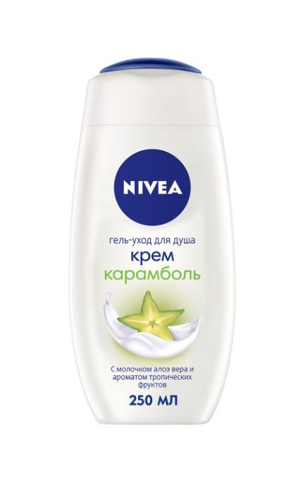 NIVEA-Гель для душа Nivea 250 мл Крем Карамболь зволожуючий з алое вера і ароматом тропічних фруктів-4005808166022