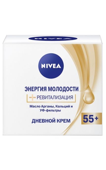NIVEA-Крем для обличчя Nivea 50 мл Енергія Молодості 55+ денний антивіковий проти зморшок-4005900450999