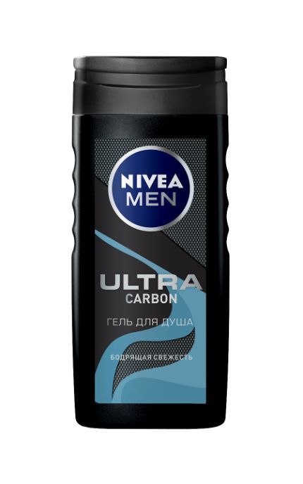 NIVEA-Гель для душа Nivea Men 250 мл ULTRA Carbon мужской с каменной солью-4005900654281