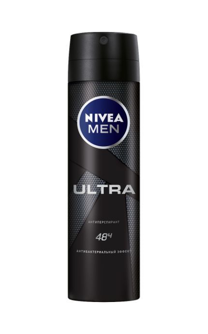 NIVEA-Дезодорант Nivea Men 150 мл ULTRA спрей-антиперспирант с антибактериальным эффектом-4005900495679