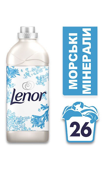 LENOR-Кондиціонер для білизни Lenor Мінерали Моря 910 мл -8001090509581