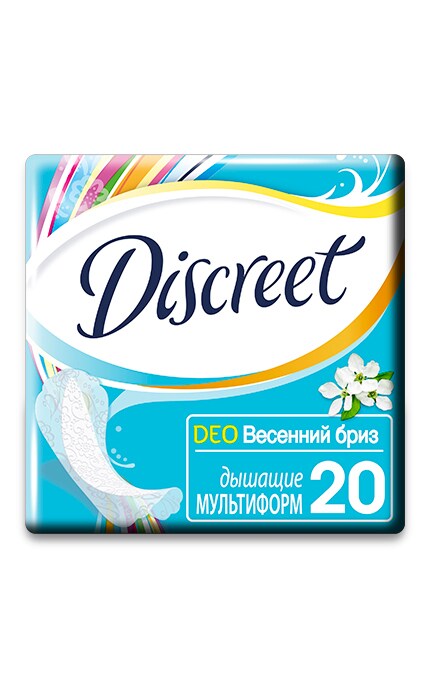 DISCREET-Ежедневные прокладки Discreet Deo Spring Breeze 20 шт-4015400179634