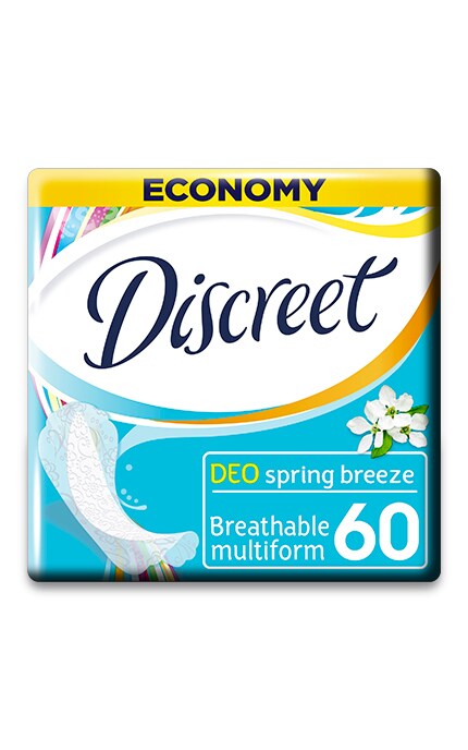 DISCREET-ЩоденнІ прокладки Discreet Deo Spring Breeze 60 шт-8001090170316