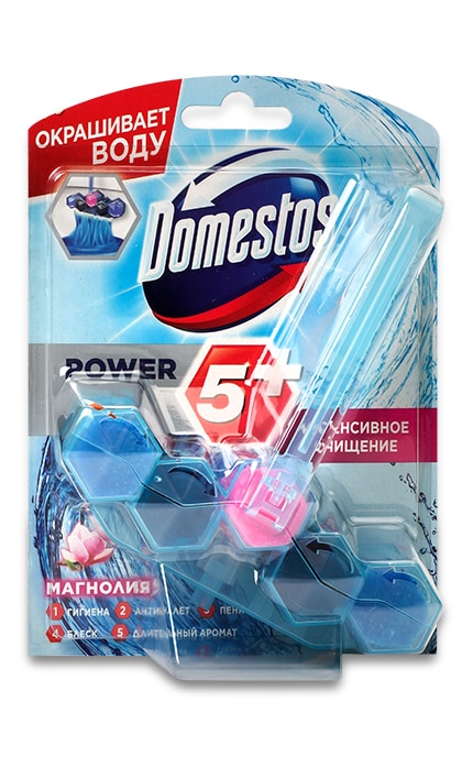 DOMESTOS-Блок для чищення унітазу Domestos Power 5 Квітковий букет-8717163788646