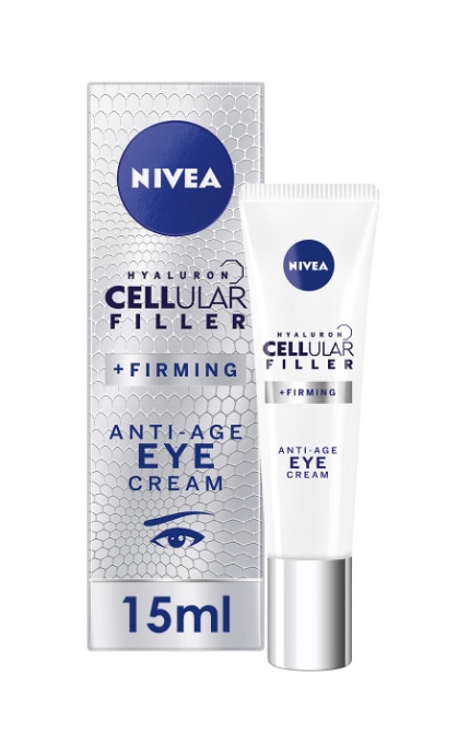 NIVEA-Крем для кожи вокруг глаз Nivea 15 мл HYALURON CELLULAR FILLER антивозрастной филлер против морщин-4005808367092
