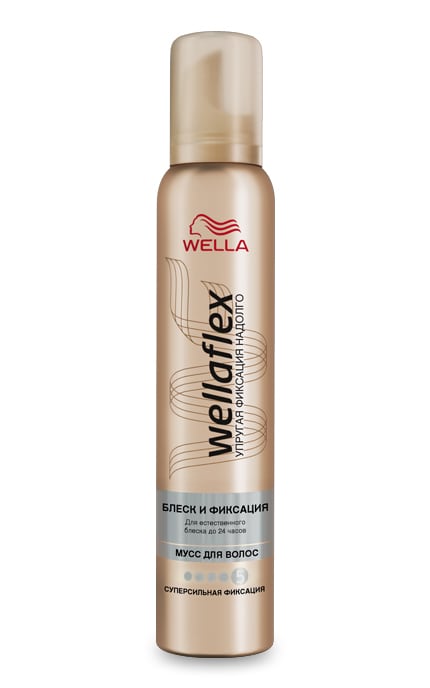 WELLAFLEX-Мусс для укладки Wellaflex Блеск и фиксация-4056800640188