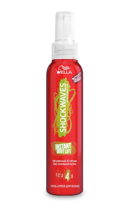 Гель-спрей для волос Wella Shockwaves Мгновенный объем