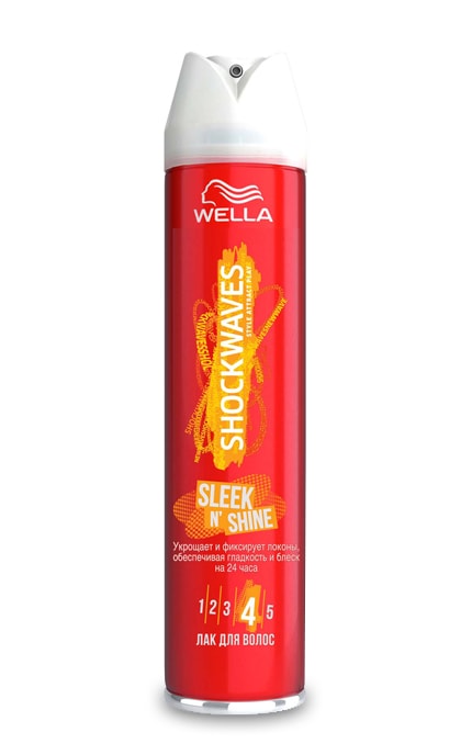 Лак для волос Wella Shockwaves Гладкость и блеск 250 мл