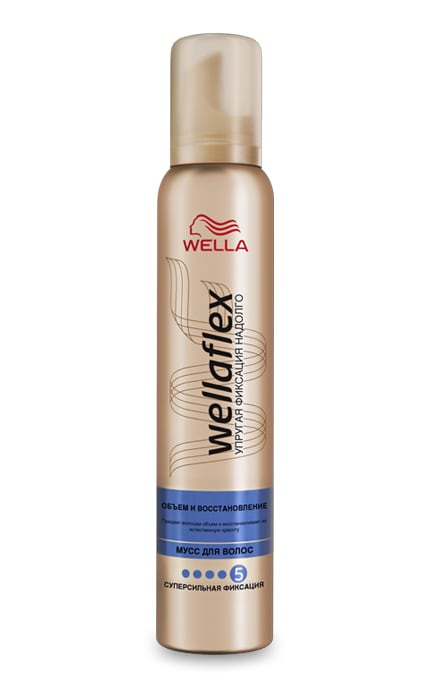 WELLAFLEX-Мус для волосся Wellaflex Об'єм та відновлення суперсильної фіксації-8001090262769
