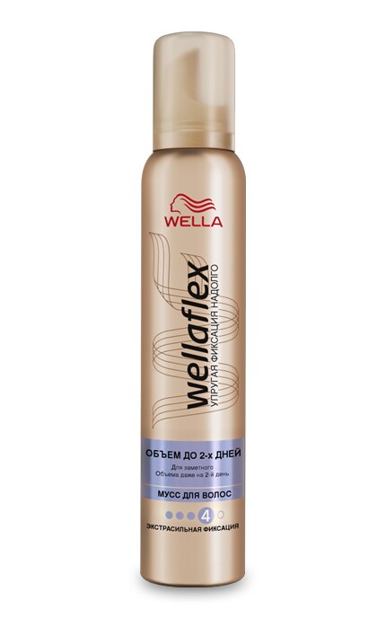 Мусс для укладки волос Wellaflex Объем до 2 дней Экстрасильная фиксация 200 мл
