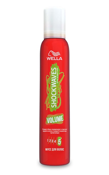 Мусс для волос Wella Shockwaves Объем и защита 200 мл