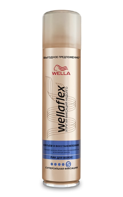 WELLAFLEX-Лак для волос Wellaflex Объём и восстановление суперсильной фиксации-8001090264619
