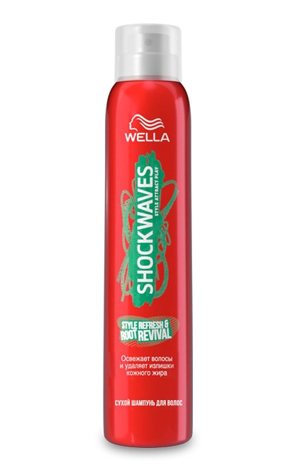 Сухой шампунь для волос Wella Shockwaves Свежесть корней 180 мл