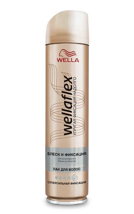 Лак для волос Wellaflex Блеск и Фиксация 250 мл