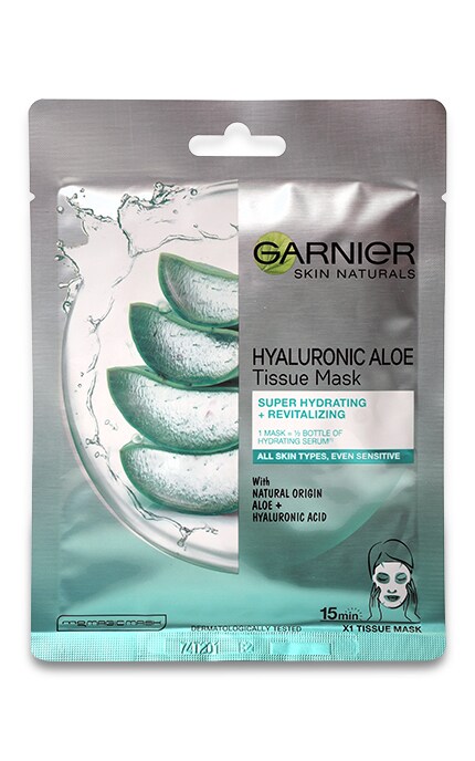 SKIN NATURAL-Гіалуронова тканинна алое-маска Garnier Skin Naturals -3600542385626