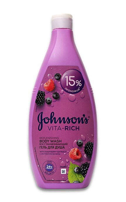 JOHNSONS-Гель для душа Johnson's Body Care Vita-Rich З екстрактом малини-3574661358147