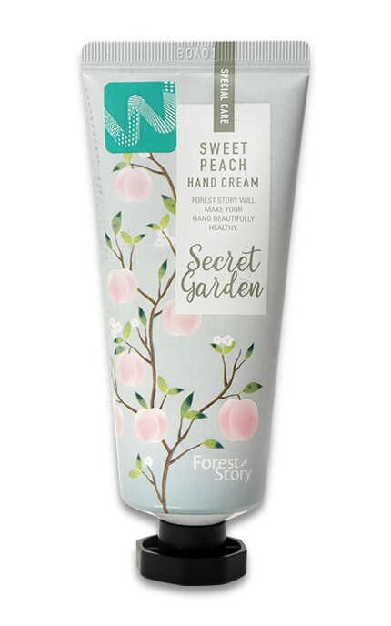 WELCOS FRUDIA-Крем для выравнивания тона кожи рук Welcos Forest Story Secret Garden Sweet Peach с экстрактом персика -8803348028482