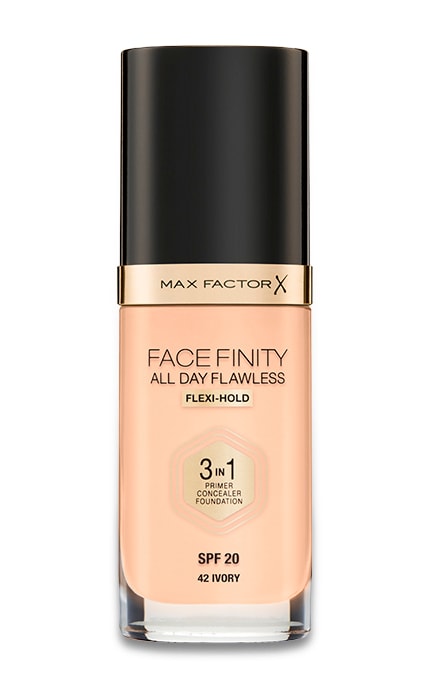 MAX FACTOR-MF FACEFINITY ALL DAY FLAWLESS 3-IN-1 основа тон. ( 42 ) Ivory Beige 30 мл-3614227923300
