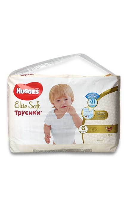 HUGGIES-Трусики-підгузки Huggies Elite Soft 6 (15-25 кг), 32 шт.-5029053548364