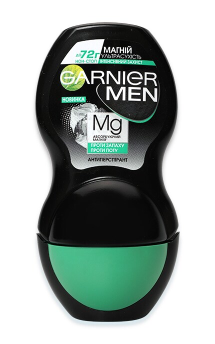 GARNIER BODY-Кульковий дезодорант чоловічий Garnier Men Магній Ультрасухість 72 години Нон-стоп-3600542310031