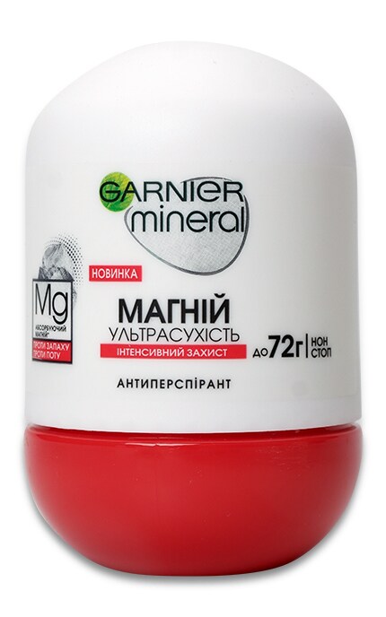 GARNIER BODY-Роликовий дезодорант жіночий Garnier Mineral Магній Ультрасухість 72 годин Нон стоп-3600542309943