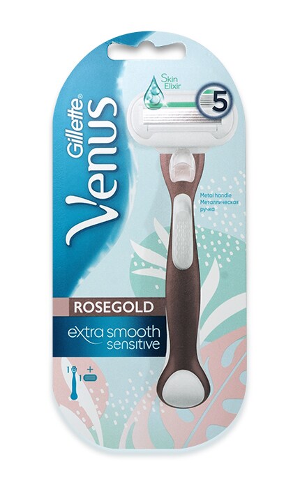 VENUS-Бритва Venus Extra Smooth RoseGold с 1 сменной кассетой-7702018517886