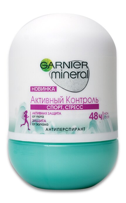 GARNIER BODY-Роликовый дезодорант женский Garnier Mineral Активный Контроль Спорт, Стресс 48 часов Нон стоп-3600542268868