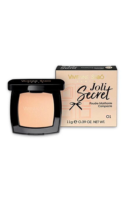 VIVIENNE SABO-VS JOLI SECRET пудра компактная матирующая (01)-3700971376674