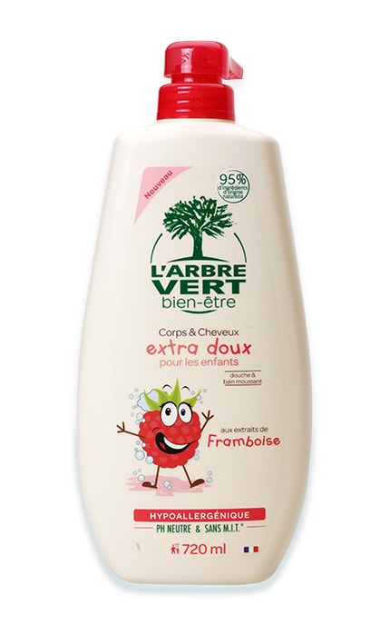 LARBRE VERT-Крем-гель для душа L'Arbre Vert детский с экстрактом малины-3450601032271