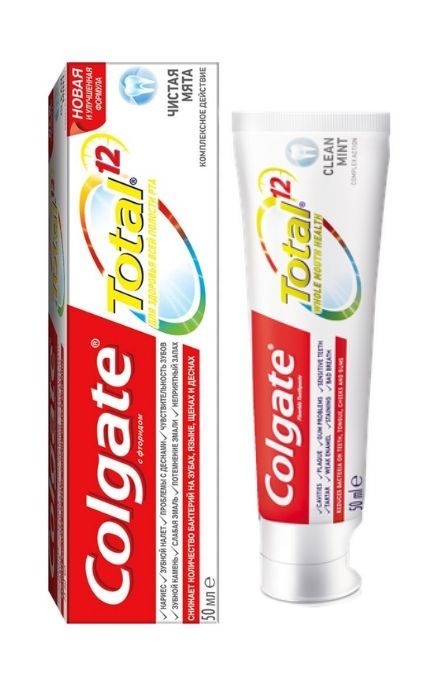 COLGATE-Зубна паста Colgate Total 12 Чиста м’ята-5900273117236