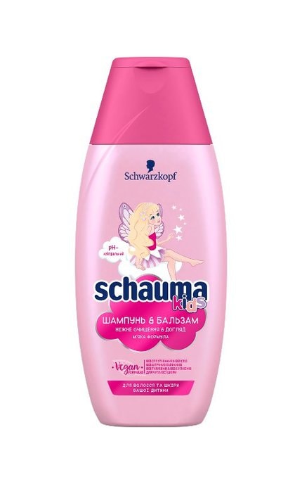 SCHAUMA-Шампунь-бальзам дитячий Schauma для дівчаток, 225 мл-4605966003209