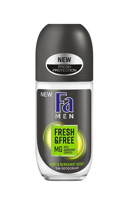 FA-Дезодорант-ролик Fa Men Fresh and Free Ментол-бергамот з магній комплексом -9000101252002