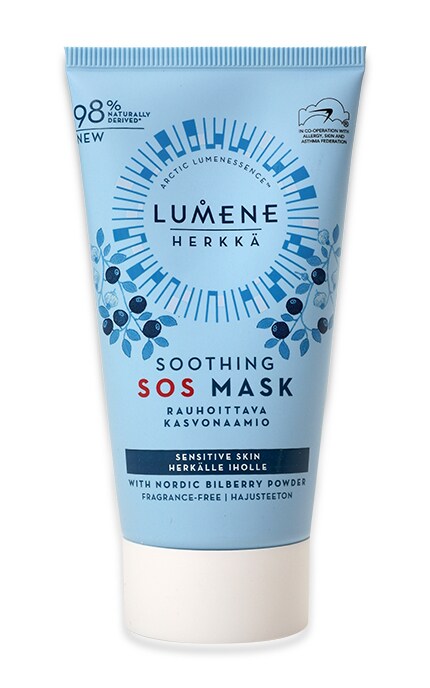 Маска для лица Lumene Herkka Soothing Sos Mask Успокаивающая 75 мл
