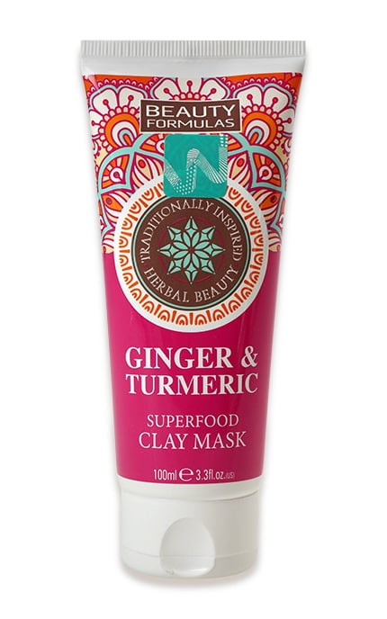 BEAUTY FORMULAS-Глиняна маска для обличчя Beauty Formulas Ginger & Turmeric Імбир та куркума Для усіх типів шкіри-5012251013239