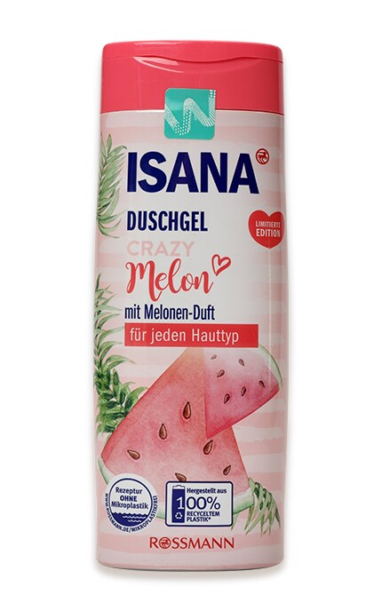 ISANA-Крем-гель для душу Isana Crazy Melon Rossmann Божевільний кавун Для жінок-4305615744278