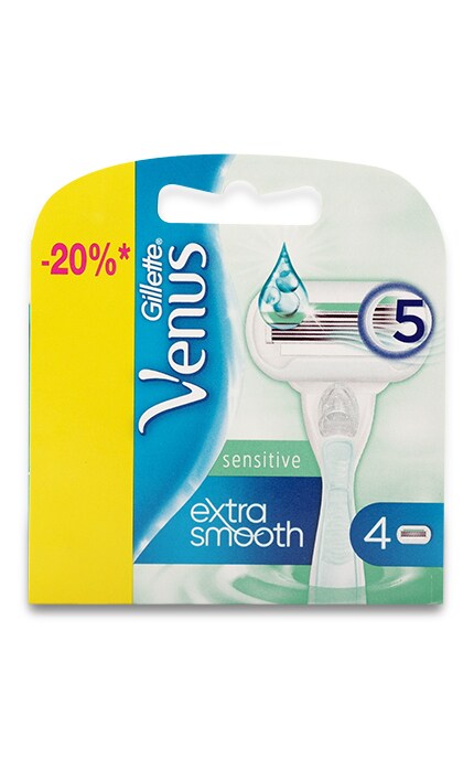 VENUS-Сменные картриджи для бритья Venus Extra Smooth Sensitive 4 шт-7702018505456