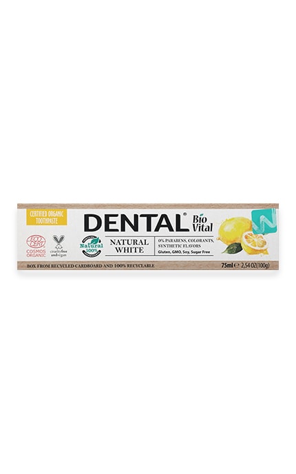 Зубная паста Dental Bio Vital Natural White Лимон 75 мл