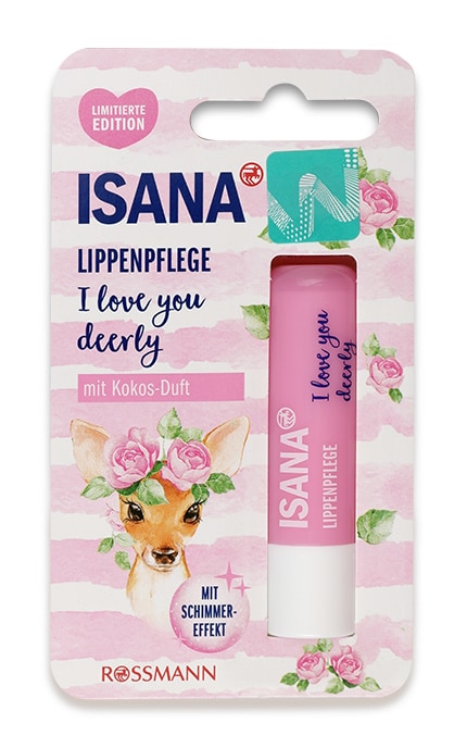 ISANA-Гигиеническая помада Isana I love you deerly Rossmann Кокос-42382478