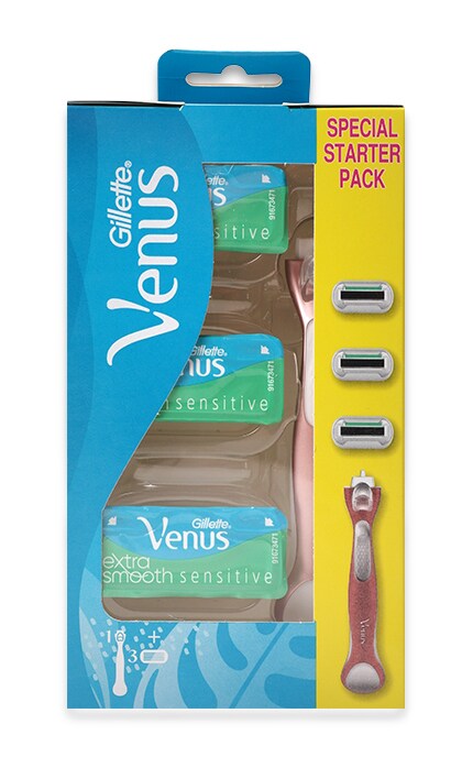 VENUS-Бритва Venus Extra Smooth RoseGold + 3 Змінні касети-7702018536931
