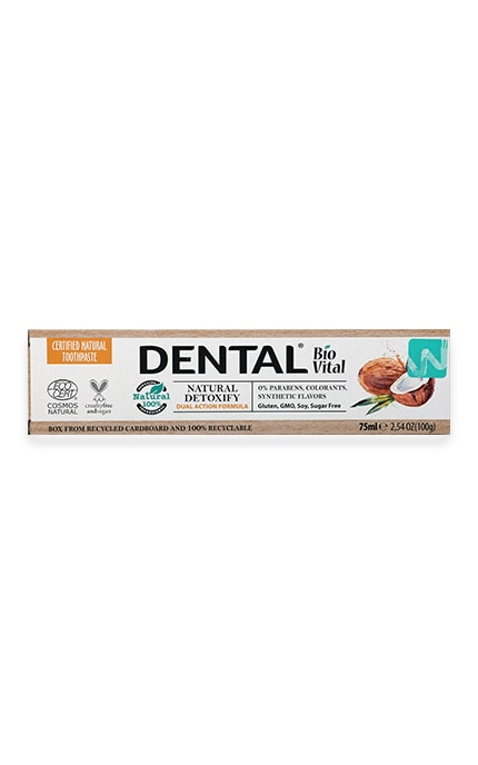 DENTAL BIO VITAL-Зубная паста Dental Bio Vital Natural Detoxify Кокос-3800038930396