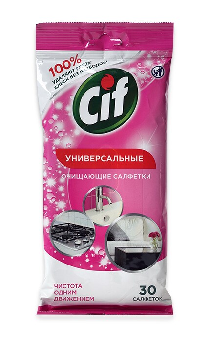 CIF-Салфетки влажные для очищения поверхностей Cif Универсальные-8714100772744